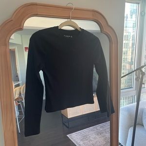 Black Abercrombie rib top